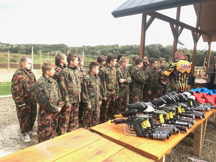 Urodziny dla dzieci paintball